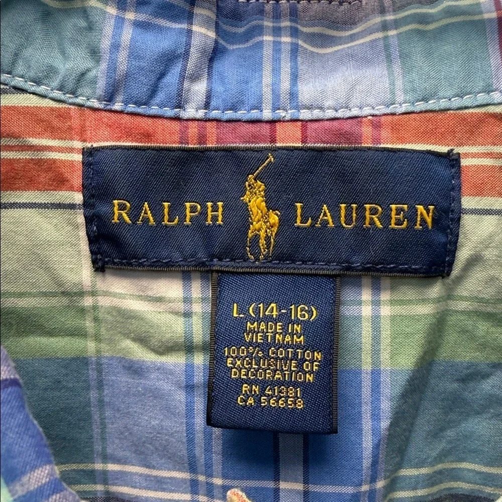 Boy's Ralph Lauren Multicolor Plaid‎ Shirt